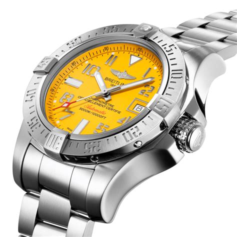 pearl recessed breitling yellow avenger